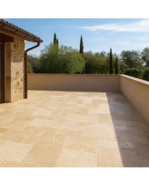 Dallage Travertin mix 1er choix