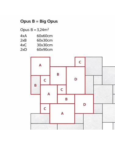 Dallage big opus 4 formats pierre d'Egypte Sinai Antic Grey