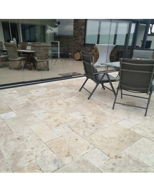 Dallage Travertin 2ème choix