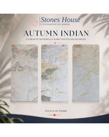 Feuille de pierre Indian autumn