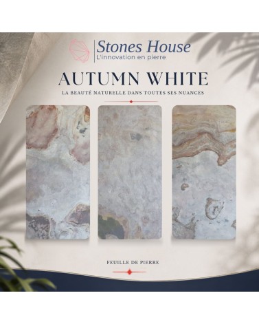 Feuille de pierre Autumn white
