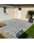 Pavé Grès Kandla gris calibré Pavé Grès Kandla gris calibré
