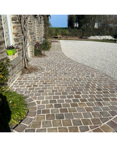 Pavé Grès Kandla multicolore calibré