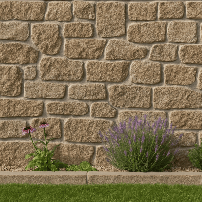Parement angle évidé Granit beige