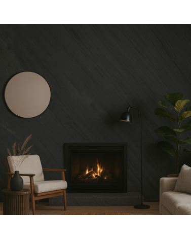 Feuille de pierre Ocean black