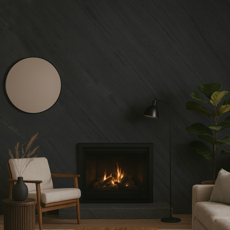 Feuille de pierre Ocean black