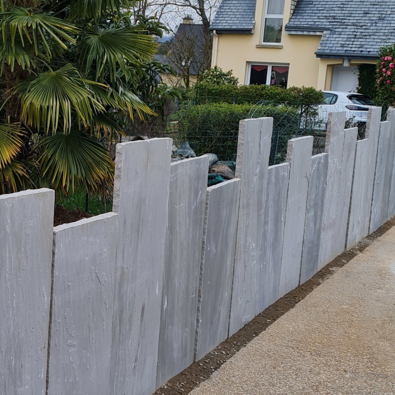 Palissade Grès kandla gris Palissade Grès kandla gris