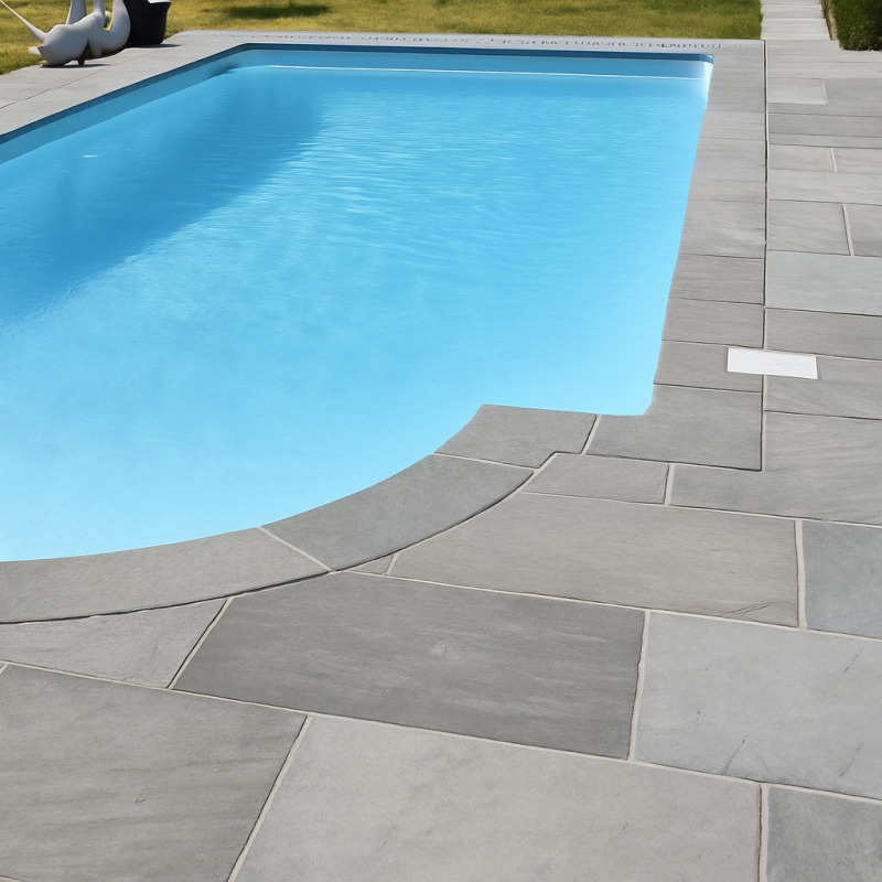 Margelle de piscine Grès Kandla gris