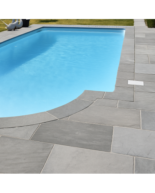 Margelle de piscine Grès Kandla gris