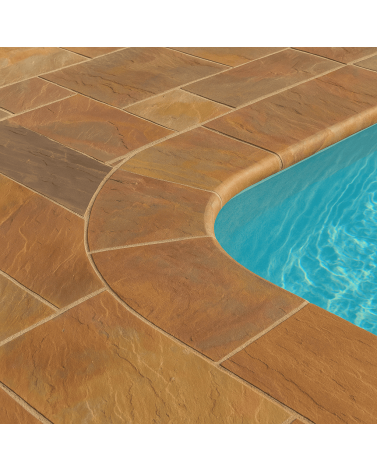 Margelle de piscine Grès Kandla multicolore
