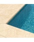 Margelle de piscine Travertin light 1er choix bord arrondi Margelle de piscine Travertin light 1er choix bord arrondi