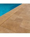 Margelle de piscine Travertin mix 1er choix bord arrondi
